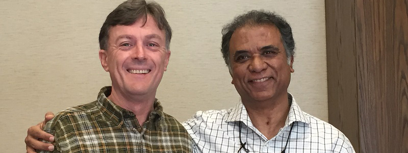 Image of Soumitra Chattopadhyay and Jeffrey Linek